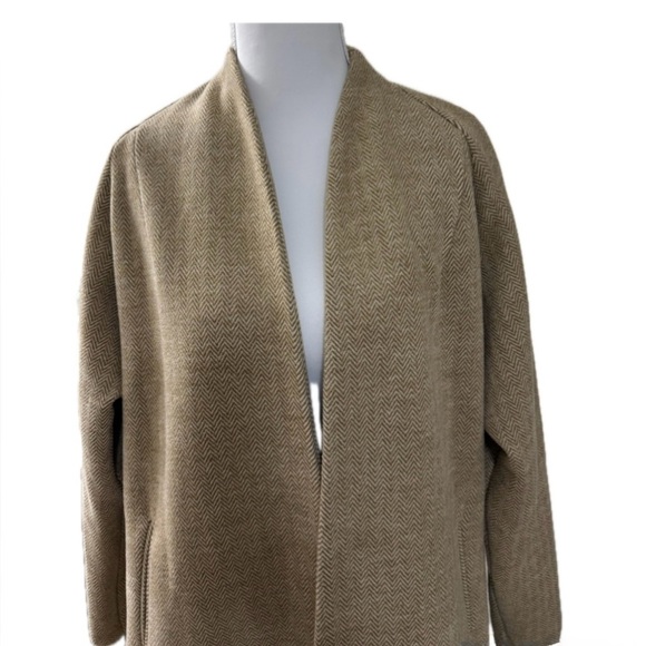 MADEWELL STANZA HERRINGBONE COAT CAMEL WOOL BLEND SIZE XS - Picture 2 of 13